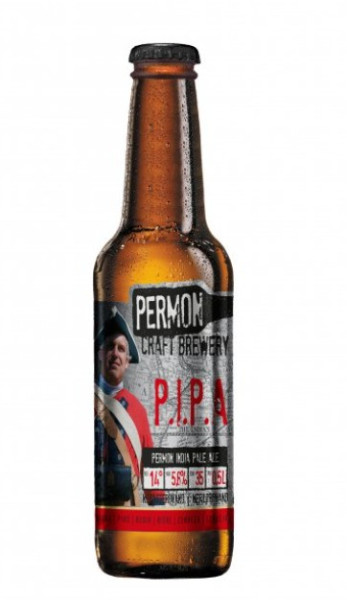Permon P. I. P. A. 14° - svrchně kvašené speciální pivo 5.7% - pivovar Permon - 0.5L