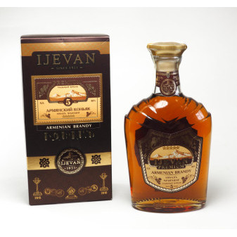 Ijevan premium brandy 5* - arménská brandy - Ijevan wine - 0,5L