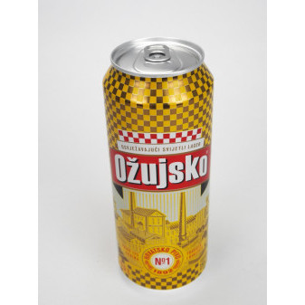 Ožujsko 5.0% - světlé chorvatské pivo - plech - 0.5L