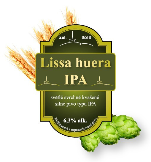 Lissa huera IPA - svrchně kvašený speciál 6.3% - Beskydský pivovárek s. r. o. - 1.5L