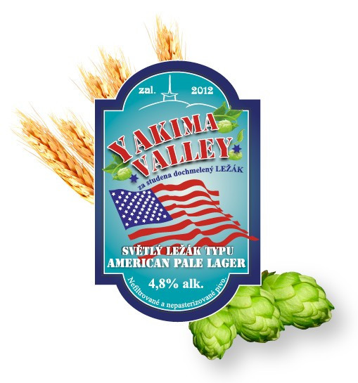 Yakima Waley- american pale 4.8% - Beskydský pivovárek 1.5L