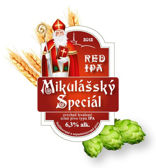 Mikulášský speciál red Ipa - svrchně kvašený speciál 6.3% - Beskydský pivovárek 1.5L