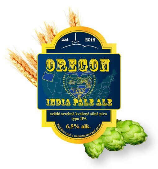 Oregon - India pale ale - svrchně kvašený speciál 6.5% - Beskydský pivovárek 1.5L