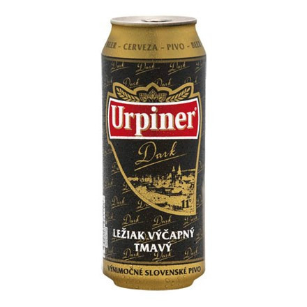 Urpiner 11°- tmavý ležák4.5%- plech - Slovenské pivo - 0.5L