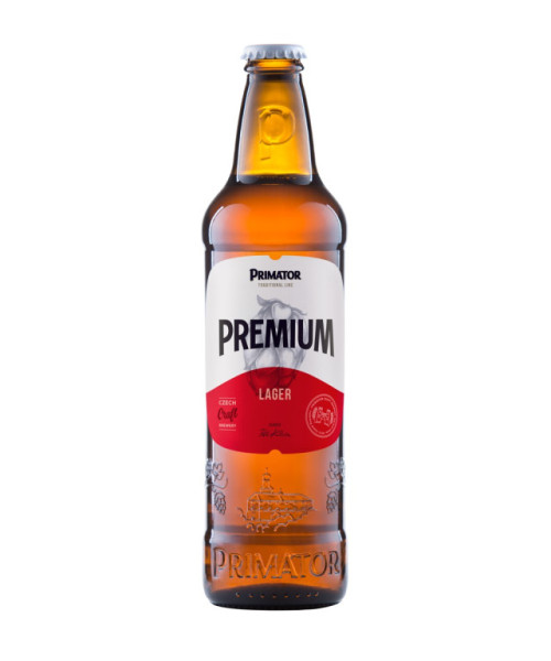 Primátor Premium 12° - světlý ležák 5.0% - pivovar Primátor a.s. - 0.5L