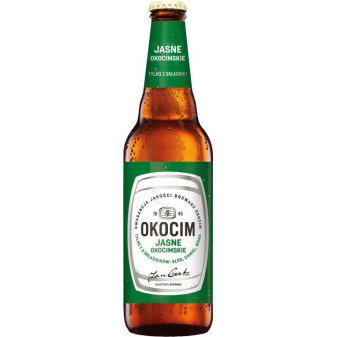 Okocim jasné piwo 5.2% - polské pivo - 0.5L