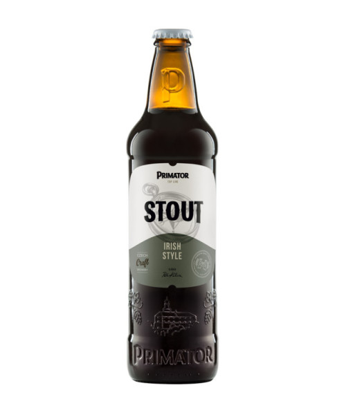 Primátor Stout - svrchně kvašenétmavé pivo 4.8% - Primátor a.s. - 0.5L