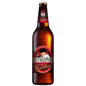 Něžný barbar 13° - postřižinské pivo - polotmavé speciální pivo 5.3% - pivovar Nymburk - 0.5L