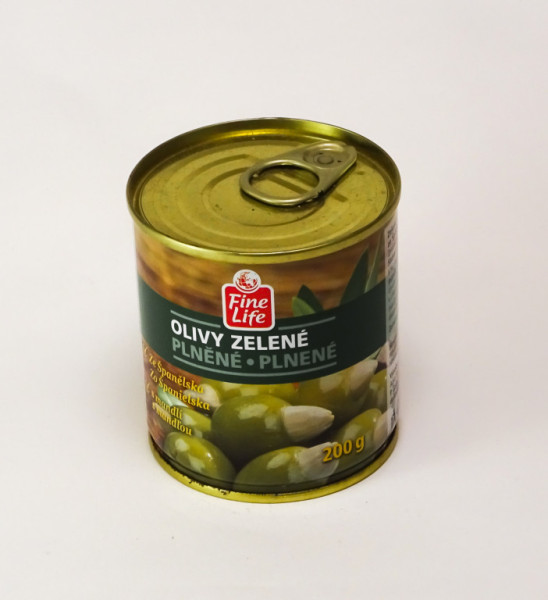 Olivy zelené s mandlí - fine line - 200g