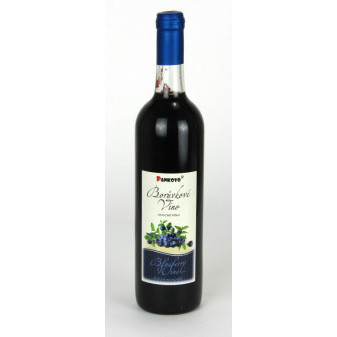 Pankovo borůvkové víno - ovocné víno - 0.75L