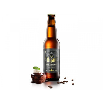 Ogar Milk Stout 14° - nefiltrované pivo- 6,2% - Kunčický pivovar - 0.75L