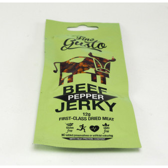 BEEF JERKY pepřové - sušené maso - 12g