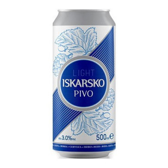 Iskarsko 3.0% - bulharské pivo - plech - 0.5L