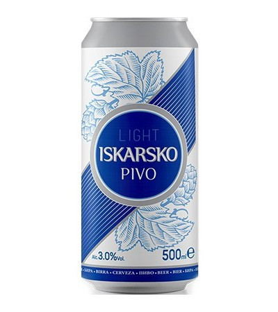 Iskarsko 3.0% - bulharské pivo - plech - 0.5L
