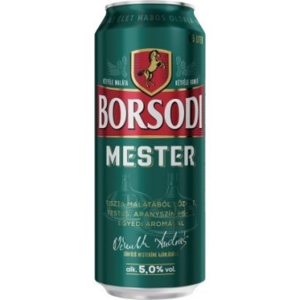 Borsodi Mester 5.0% - plech - 0.5L maďarské pivo