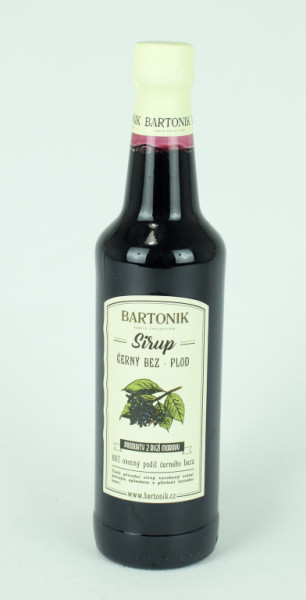 Sirup černý bez - plod - vinařství Bartoník - 0.5L