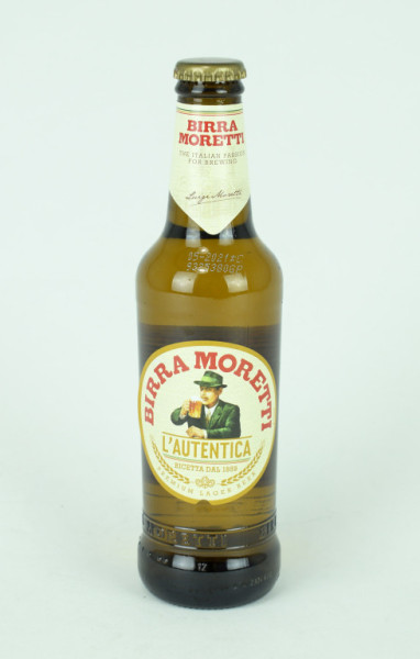 Birra Moretti 4.6% - pasterizované světlé pivo - 0.33L