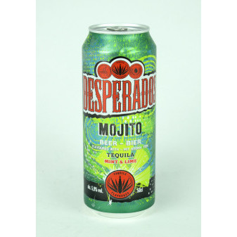 Desperados Mojito - speciální světlé ochucené pasterizované 5.9% -plech - Holandsko - 0.5L
