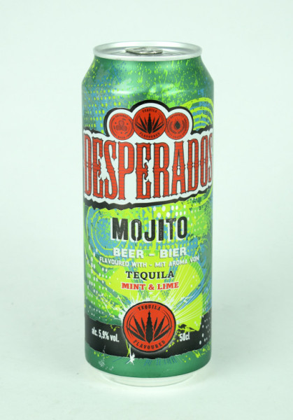 Desperados Mojito - speciální světlé ochucené pasterizované 5.9% - plech - Holandsko - 0.5L