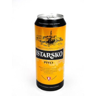 Istarsko 5.2% - plech - světlý ležák - chorvatské pivo - 0.5L