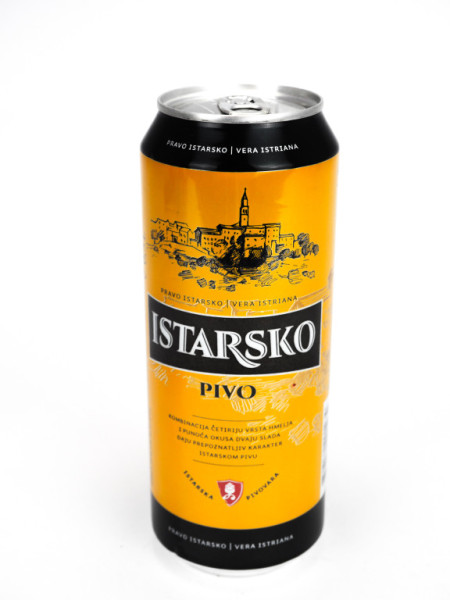 Istarsko 5.2% - plech - světlý ležák - chorvatské pivo - 0.5L