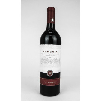 Armenia ReD semisweet - polosladké červené výběr z hroznů Areni oblast Ararat Vayots dzor vinařství - Armenia wine factory Armenie - 0,75L