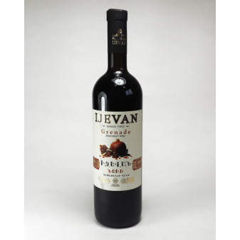 Grenade - červené polosladké z gran. jablek 12% - Ijevan wine Armenie - 0,75L
