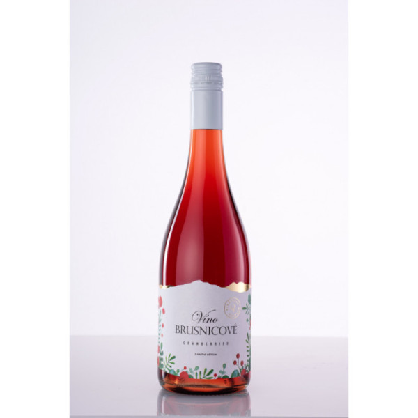 Brusinkové víno - ovocné víno - vinařství Miluron - 0.75L