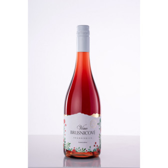 Brusinkové víno - ovocné víno - 11,0% - vinařství Miluron - 0.75L