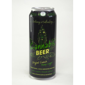 Cannabis Beer 4.2% - výčepní světlé - EuphoriaTrade - plech - 0.5L