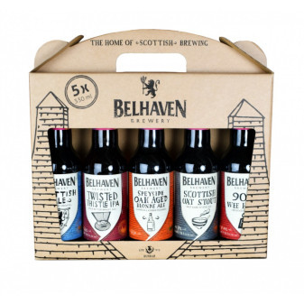 Belhaven Gift box - dárkové balení - Skotsko - 5x0.33L