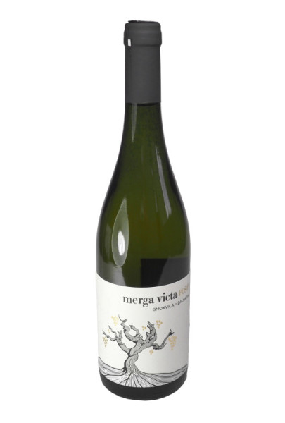 Pošip Merga Victa Vrhunsko 2019 - bílé suché víno 13,5% - vinařství Smokvica Korčula - chorvatské víno - 0.75L