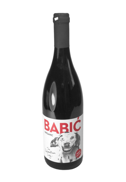 Babić Organic Dalmatian Dog Vrhunsko - červené suché víno - vinařství Testament Šibenik - chorvatské víno - 0.75L
