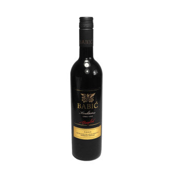 Babić Vinoplod Šibenik - červené suché víno - vinařství Vinoplod - chorvatské víno - 0.75L