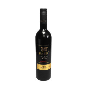 Babić Vinoplod Šibenik - červené suché víno 13,0% - vinařství Vinoplod - chorvatské víno - 0.75L