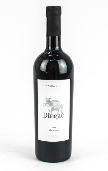 Dingač - víno červené 14,5%- 0.75l - vinařství PZ Dingač, poloostrov Pelješac - Potomje