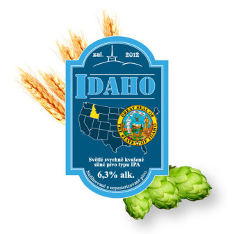 Idaho - svrchně kvašený speciál IPA 6.3% - Beskydský pivovárek 1.5L