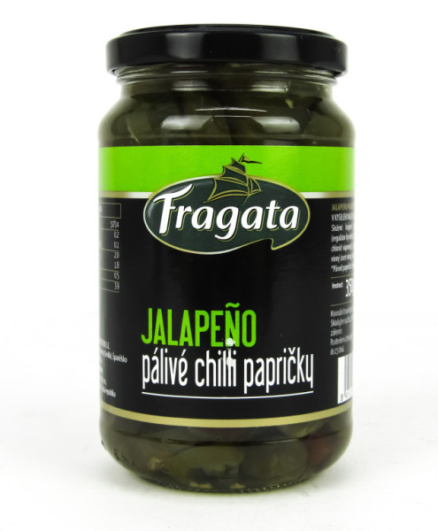 Jalapeno zelené pálivé - fragata - 350g