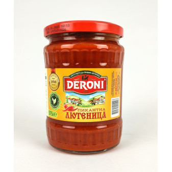 Deroni Ljutenica pikantní - Bulharsko - 520g