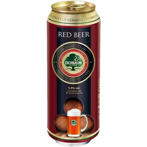 Eichbaum pivo 5.9% - červené pivo - plech - Německo - 0.5L