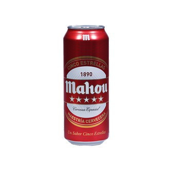 Mahou 5 Estrellas - světlý ležák 5.5% - Plech - Španělsko 0.5L