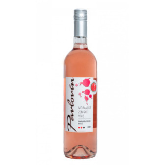 Zweigeltrebe Rosé - moravské zemské polosladké - Pavlovín 0.75 l