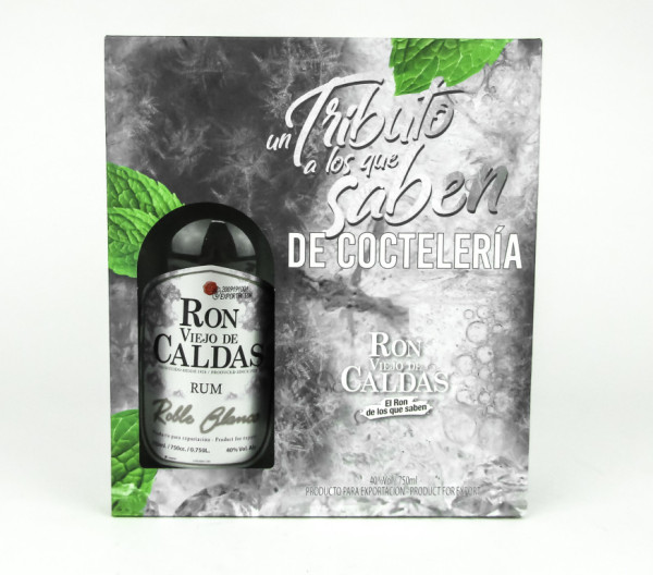 Ron Viejo De Caldas Roble Blanco 5* - kolumbijský rum 40% / shaker in gift box - Kolumbie - 0,70L