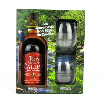 Ron Viejo De Caldas 3*5*7* - kolumbijský rum 40% - Kolumbie - 0,05L/3x