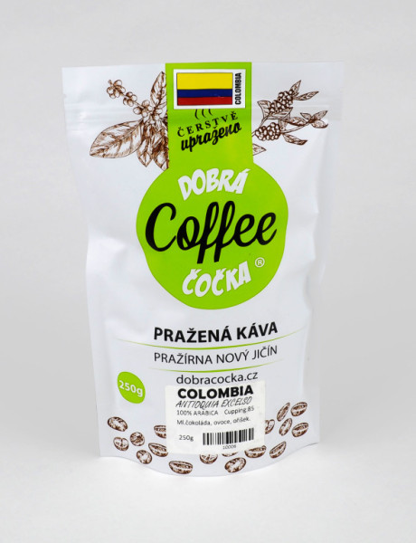 Káva - Colombia Antioquia Washed regional Excelso EP - pražírna Dobrá Čočka - 250g