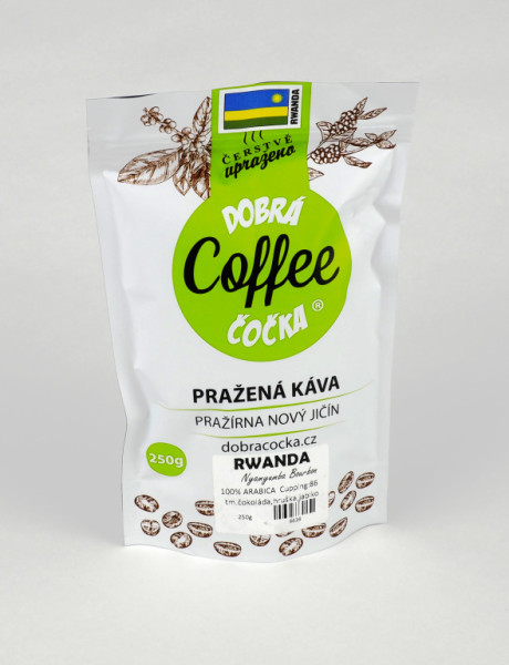 Káva - RWANDA - NYAMYUMBA ISIMBI BOURBON RFA/UTZ - pražírna Dobrá Čočka - 250g