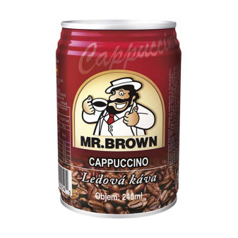 Káva MR. Brown cappuccino - nápoj s mlékem a kávovým nálevem - King Car - 240 ml