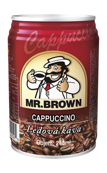 Káva MR. Brown cappuccino - nápoj s mlékem a kávovým nálevem - King Car - 240 ml