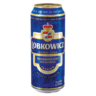 Lobkowicz Premium Nealko - 0,5% - plech - Protivín - 0.5L