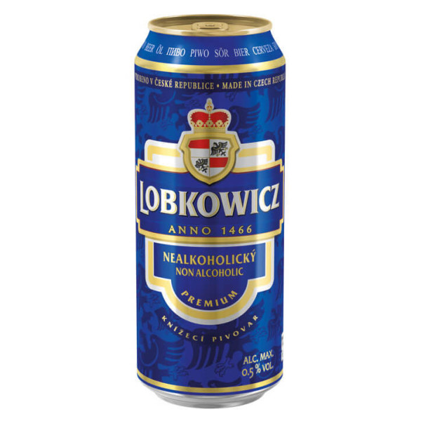 Lobkowicz Premium Nealko - 0,5% - plech - Protivín - 0.5L